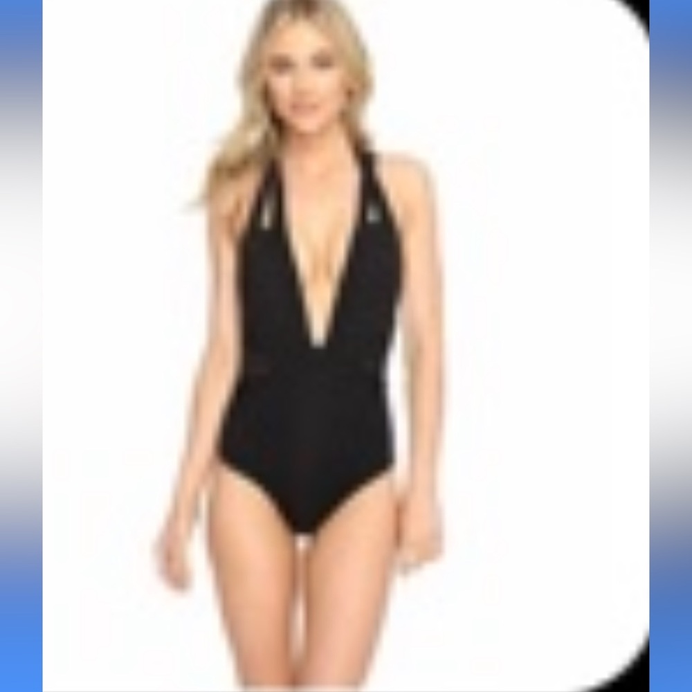 Jets Sexy Black One-Piece Swimsuit S